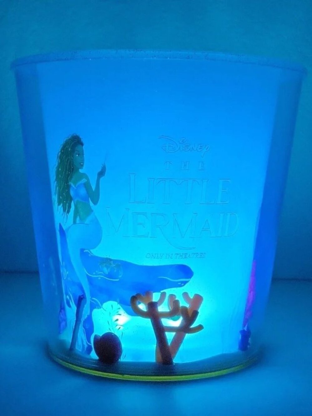 Disney's The Little Mermaid Popcorn Bucket AMC Theaters Exclusive Lights Up